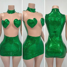 Load image into Gallery viewer, Luv sequin bodycon dress
